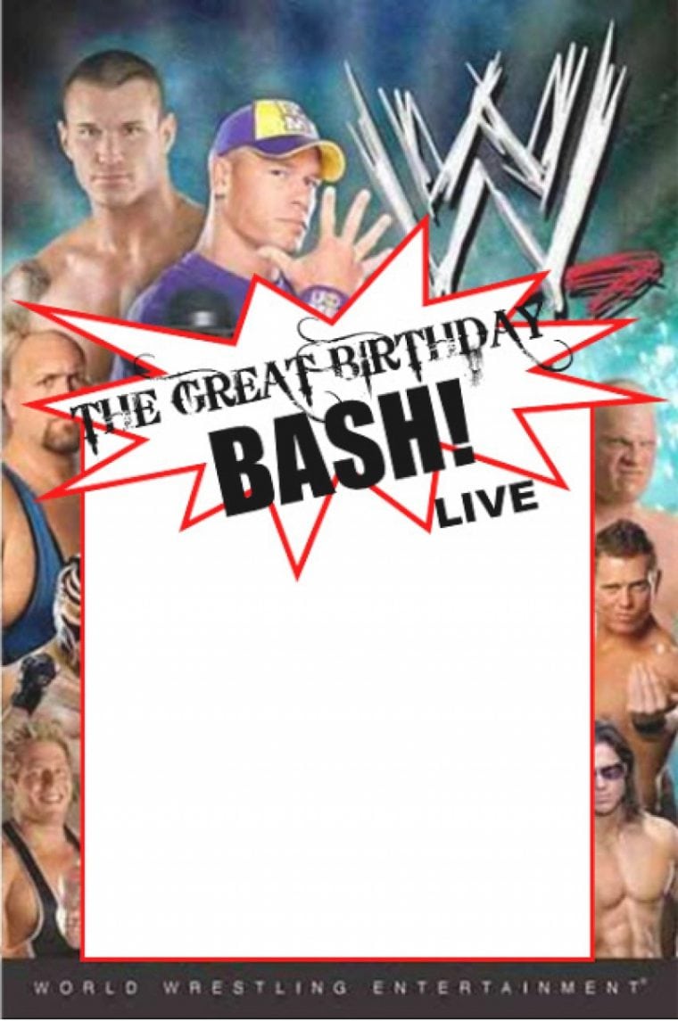 Wwe Birthday Party Invitations â Invitation Sample